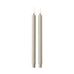 Sale STOFF Set de 2 Velas LED Uyuni Lighting, arena Beige