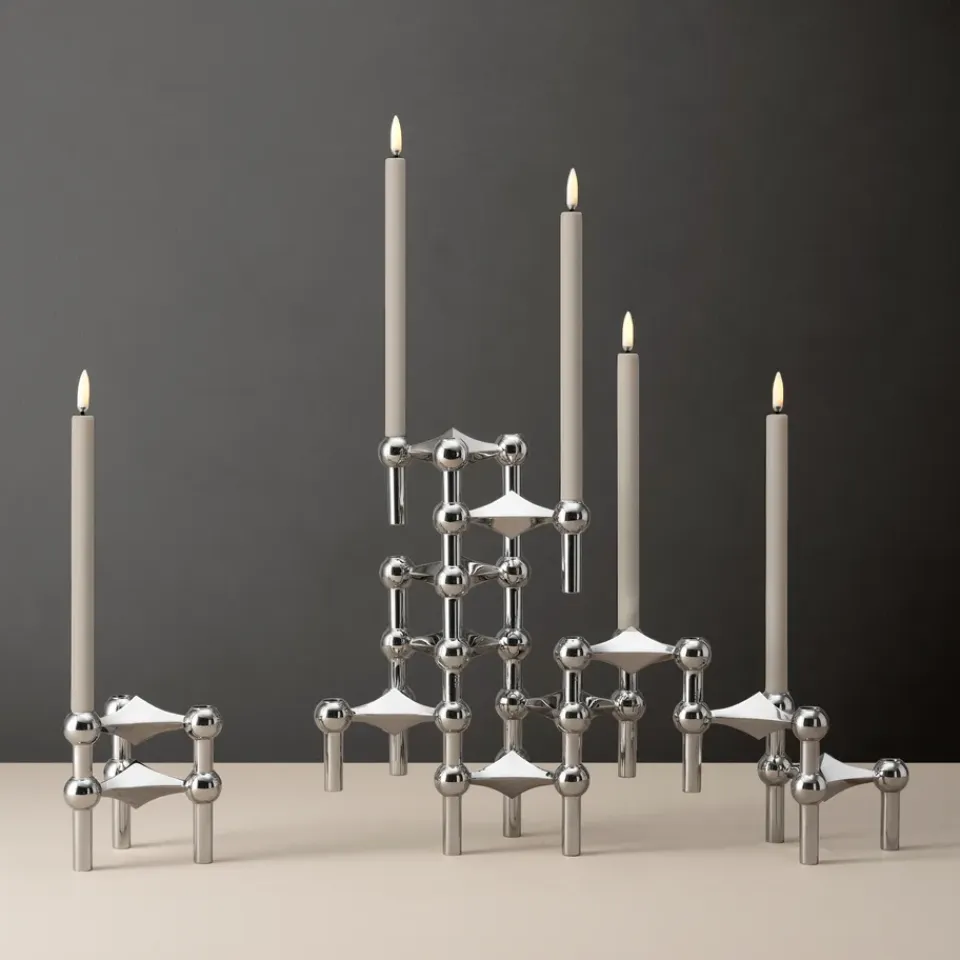 Sale STOFF Set de 2 Velas LED Uyuni Lighting, arena Beige