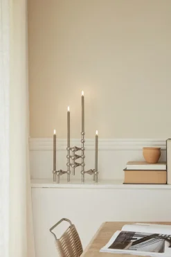 Sale STOFF Set de 2 Velas LED Uyuni Lighting, arena Beige