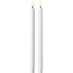 Online STOFF Set de 2 Velas LED Uyuni Lighting, Blanco