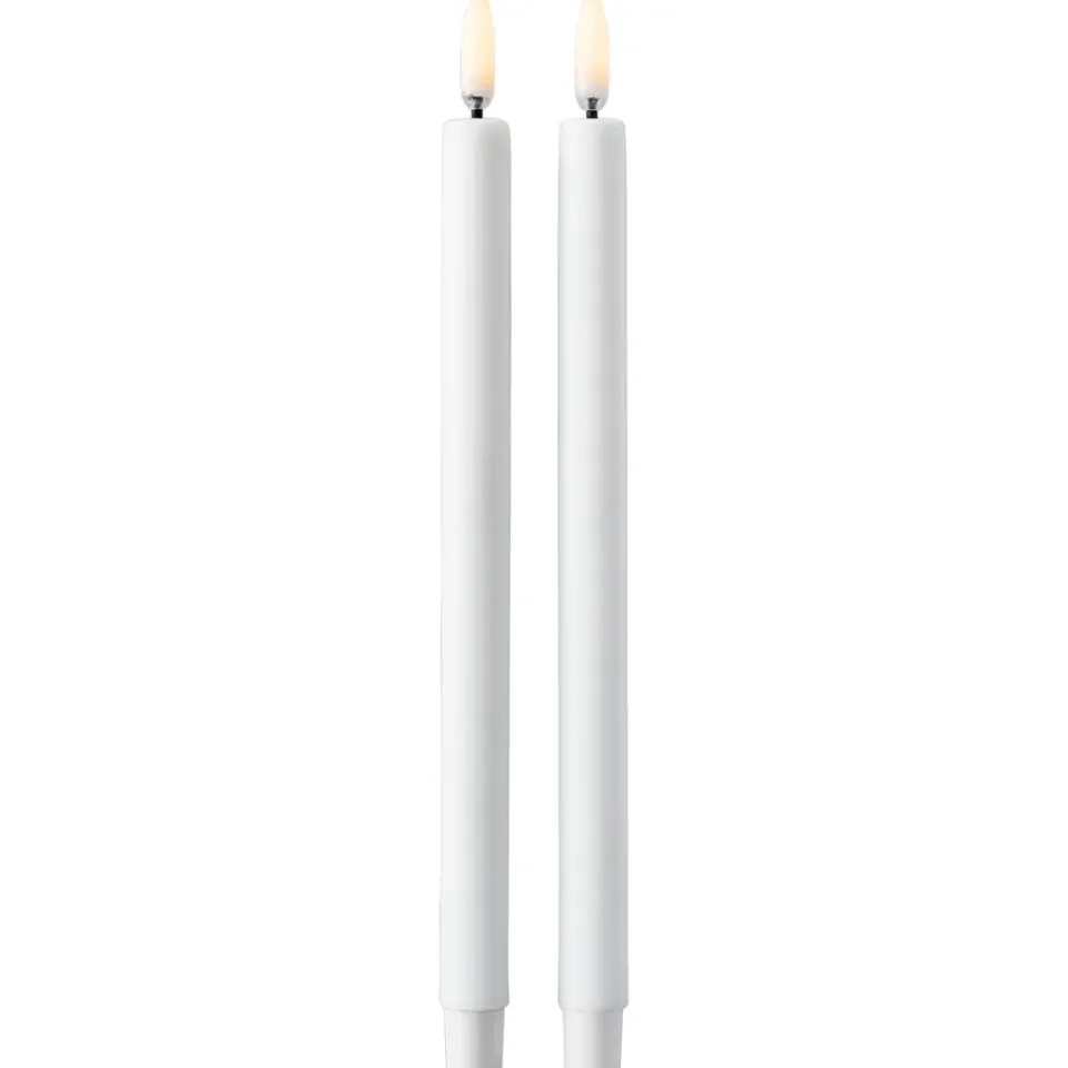 Online STOFF Set de 2 Velas LED Uyuni Lighting, Blanco