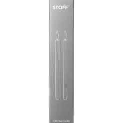 Online STOFF Set de 2 Velas LED Uyuni Lighting, Blanco