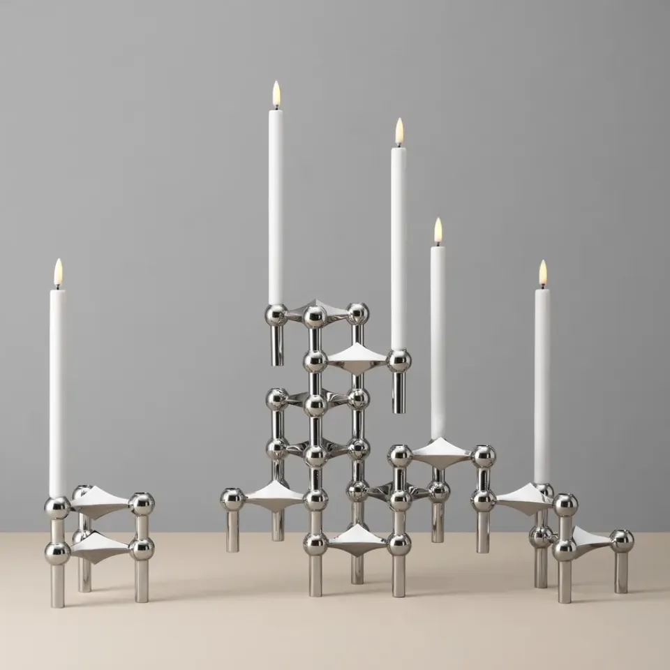 Online STOFF Set de 2 Velas LED Uyuni Lighting, Blanco