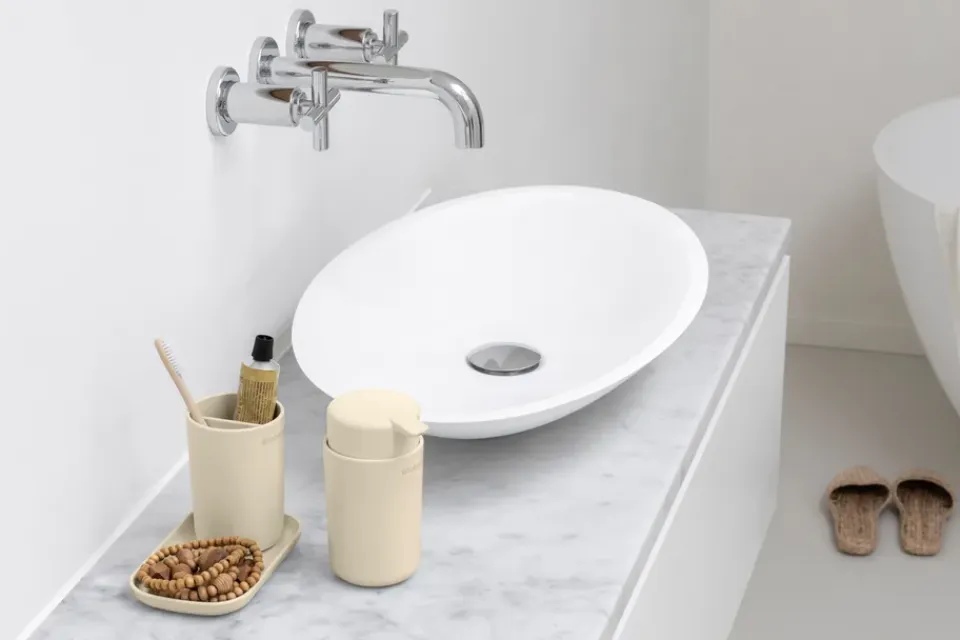 Discount Brabantia Set de accesorios para el baño ReNew , Soft Beige
