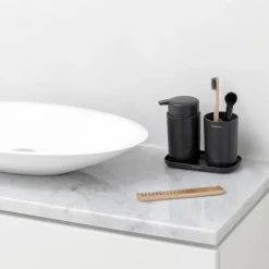 Sale Brabantia Set de accesorios para el baño ReNew , oscuro Gris