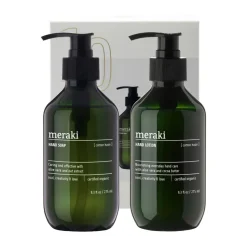 Sale Meraki Set de regalo , jabón y loción para manos, Cotton Haze Verde