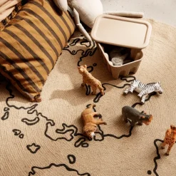 Discount Ferm Living Setd e 2 cajas de almacenaje Ferm Caja papel pequeñas, marrón Beige