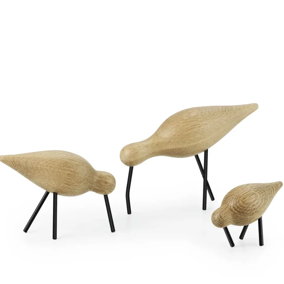 Outlet Normann Copenhagen Shorebird, roble-negro, grande MarrónNegro