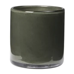 New Broste Copenhagen Solai farol para vela, Dark Green, Ø8 cm Verde