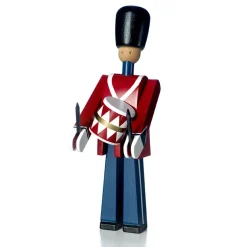 Hot Kay Bojesen Denmark Soldado con tambor Kay Bojesen, rojo-azul Marrón