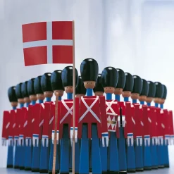 Hot Kay Bojesen Denmark Soldado con tambor Kay Bojesen, rojo-azul Marrón