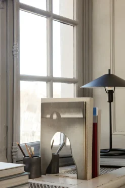 Discount Ferm Living Soporte de libro Pond set de 2, Mirror polish Plateado