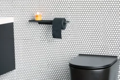 Sale Brabantia Soporte de papel higiénico con estante MindSet, Mineral Infinite Grey Gris