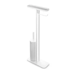 Online Brabantia Soporte papel higiénico y escobilla con estante MindSet, Mineral Fresh White Blanco