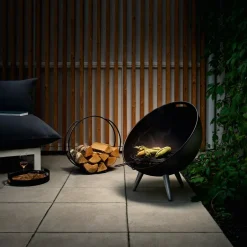 Outlet Eva Solo Soporte para leña FireGlobe, Negro