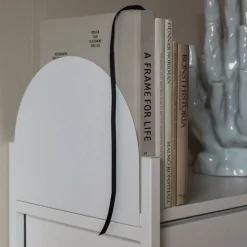 Best TÔNN furniture Soporte para libros Paus 25x30 cm, White Blanco