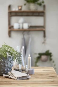 Discount Lene Bjerre Soporte para velas Dormia 4 cm, Grey Gris