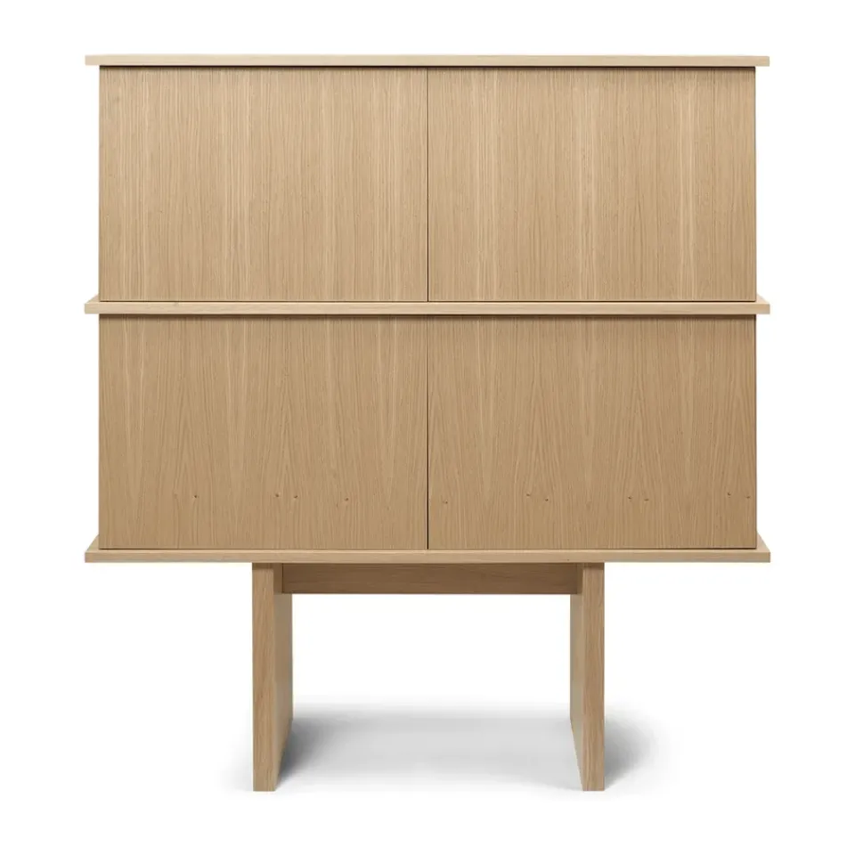 Ferm Living Stilt sideboard double 109x100 cm, Natural oak Beige