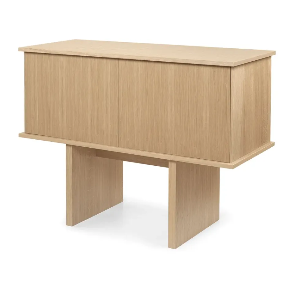 Ferm Living Stilt sideboard single 72,5x100 cm, Natural oak Beige