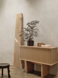 Ferm Living Stilt sideboard single 72,5x100 cm, Natural oak Beige