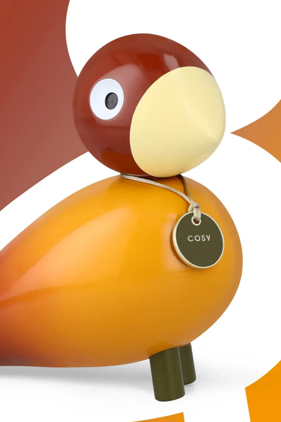 Outlet Kay Bojesen Denmark Story bird, Cosy, 15,5 cm Rojo