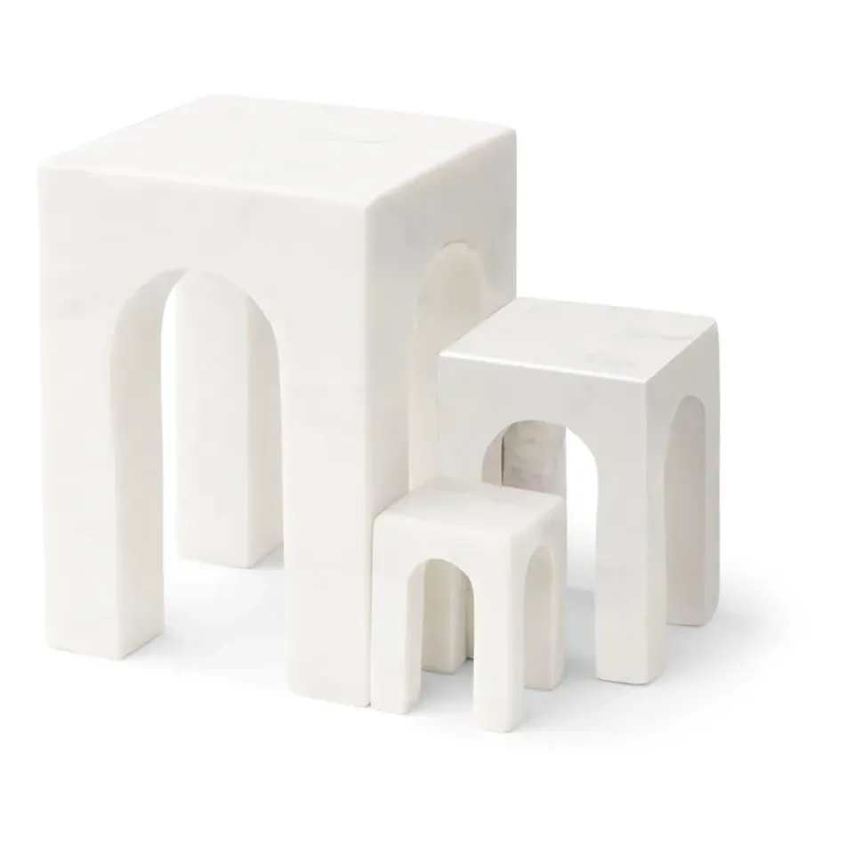 Hot Gejst Sujetalibros Arkis 3 piezas, Blanco