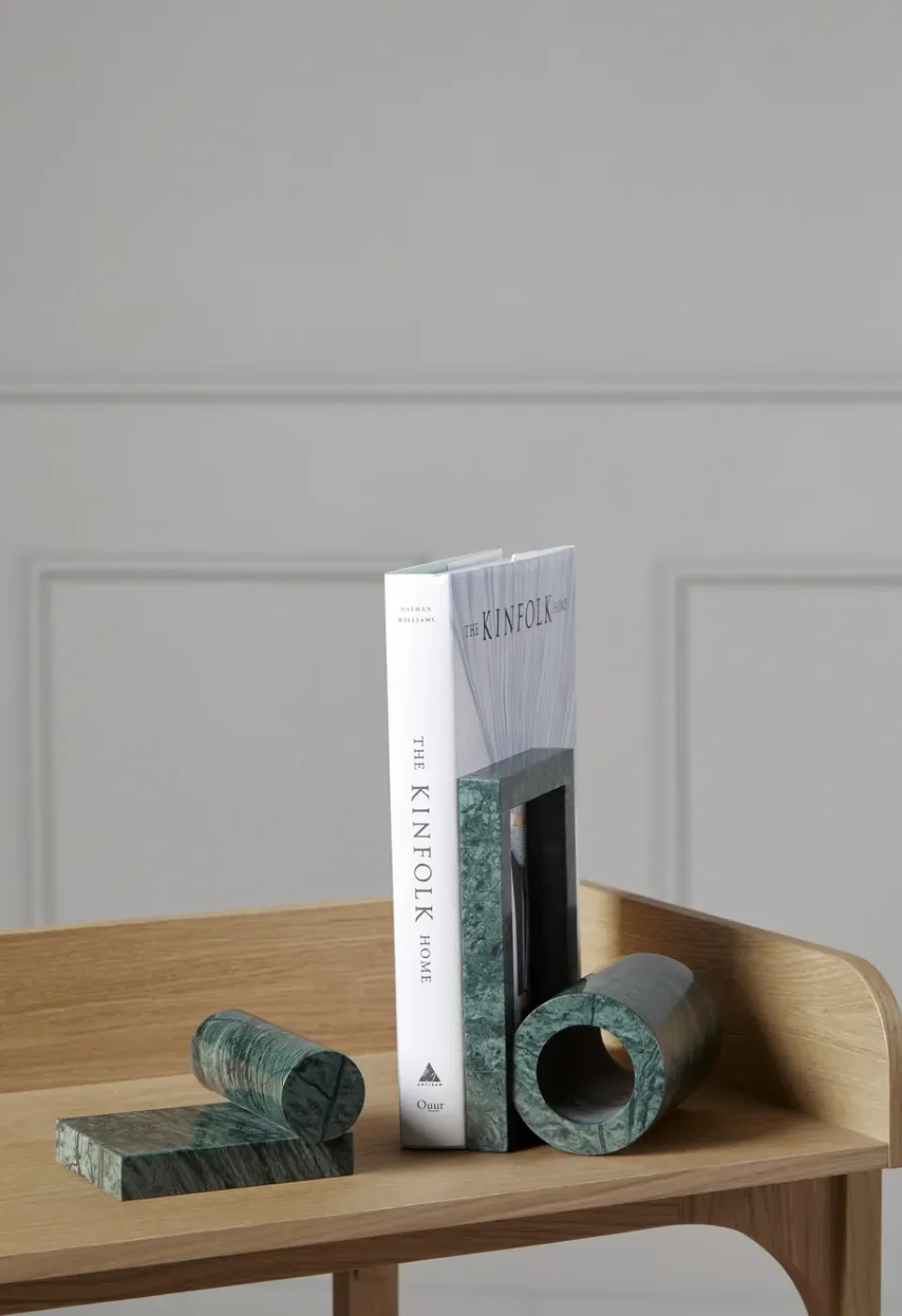 Sale Woud Sujetalibros Booknd mármol, Verde