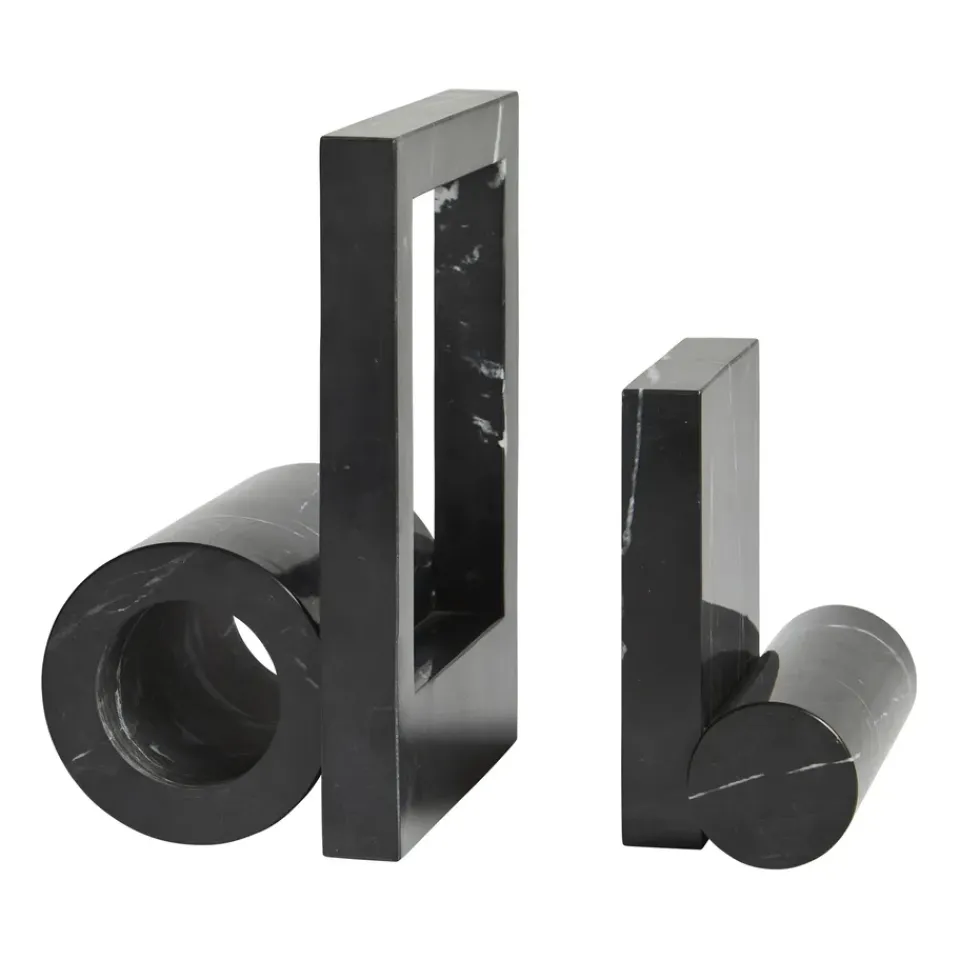 Outlet Woud Sujetalibros Booknd mármol, Negro