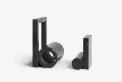 Outlet Woud Sujetalibros Booknd mármol, Negro