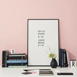 Clearance Design Letters Tablón de letras A2 , gris Negro