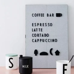Design Letters Tablón de letras A3, claro Gris