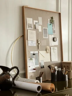 Hot Ferm Living Tablón de notas Scenery 75x100 cm, Natural Oak Beige