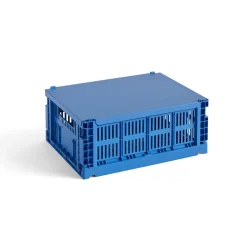 Discount HAY Tapa mediana Colour Crate, Electric blue Azul