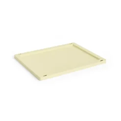 Discount HAY Tapa mediana Colour Crate plastic, Light yellow Amarillo