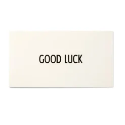 New Design Letters Tarjeta AJ Vintage ABC, Good Luck NegroBlanco