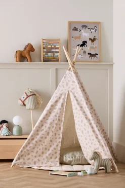 Best Kid's Concept Tienda tipi Kid's Base 100x95x140 cm, Prick Blanco