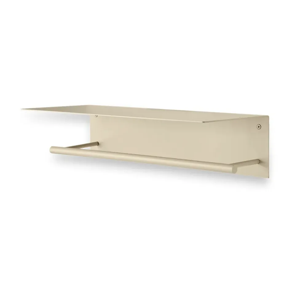 Ferm Living Toallero Dora con estante, Cashmere Beige