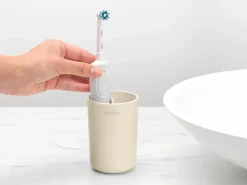 New Brabantia Vaso para cepillos de dientes ReNew , Soft Beige