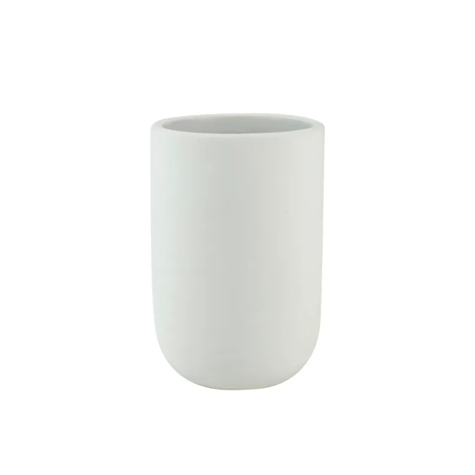 New Mette Ditmer Vaso para cepillos Lotus, Blanco