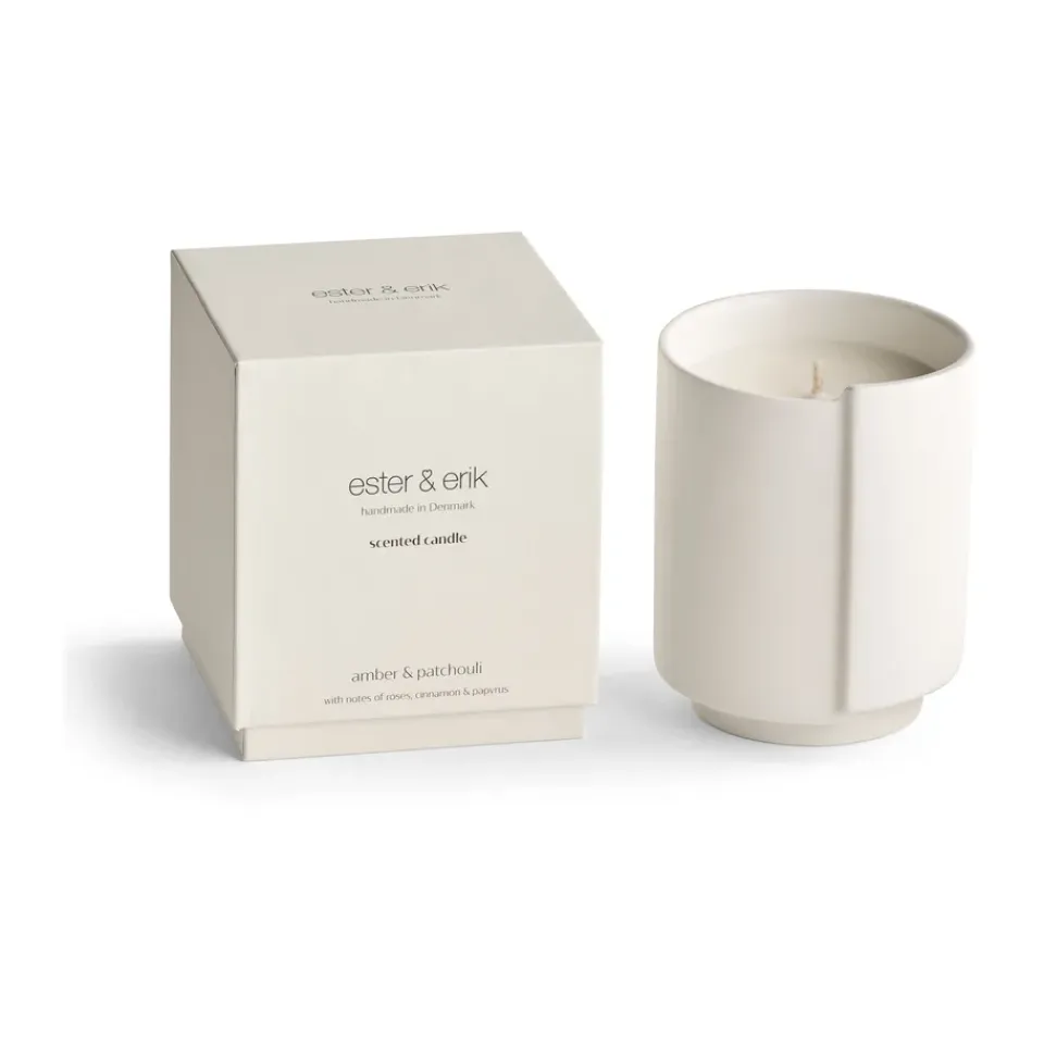 Sale Ester & erik Vela aromática , Amber & patchouli Blanco