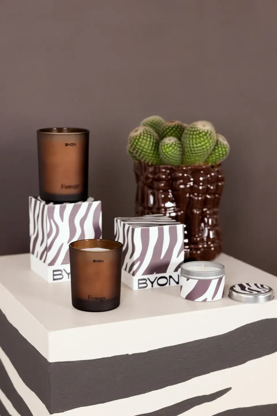 Sale Byon Vela aromática Fumage, 12 h Marrón