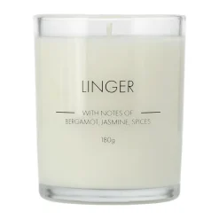 Outlet Scandi Essentials Vela aromática Linger , 180 g Blanco