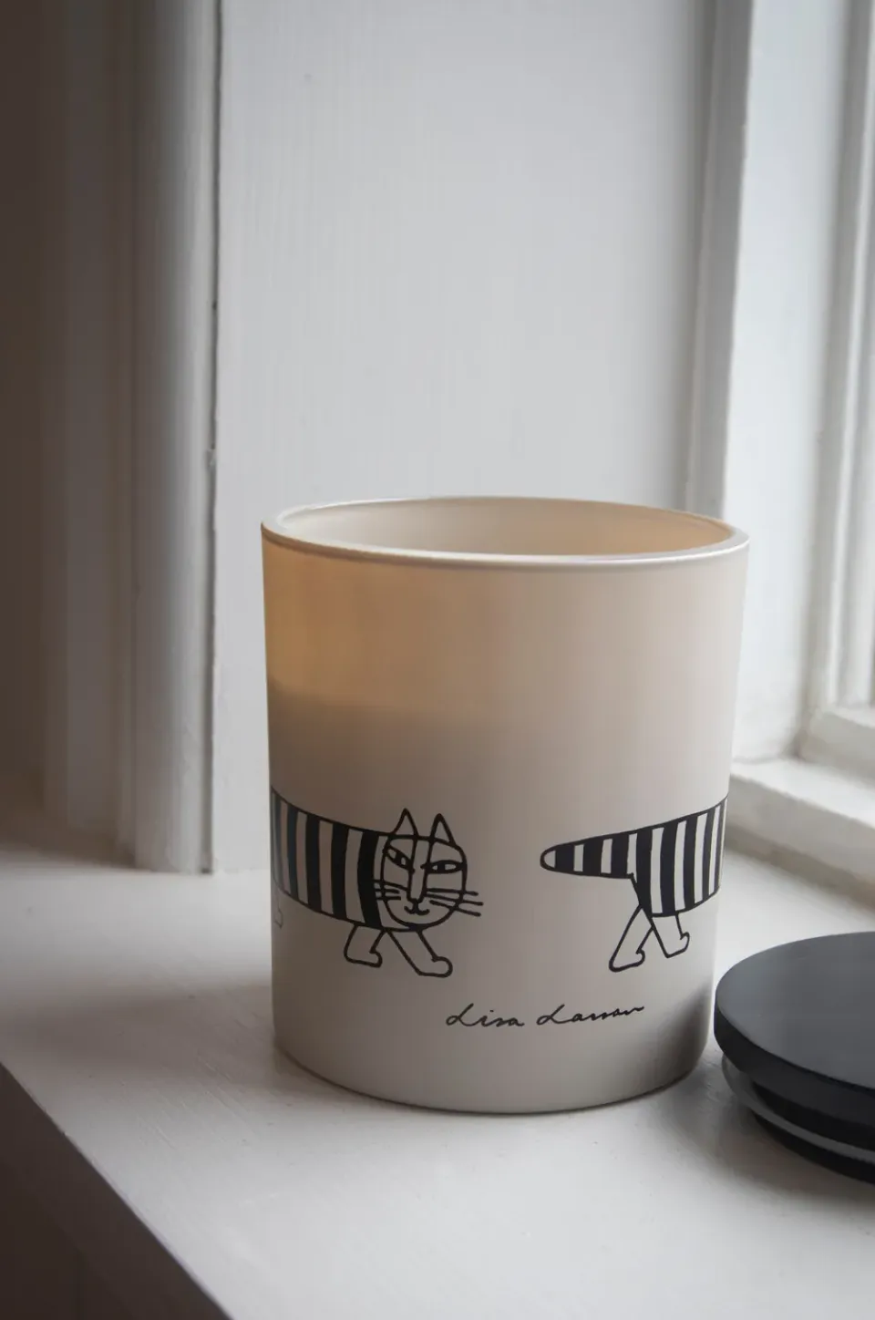 Discount Pluto Design Vela aromática Lisa L 40 h, Mikey BeigeNegro