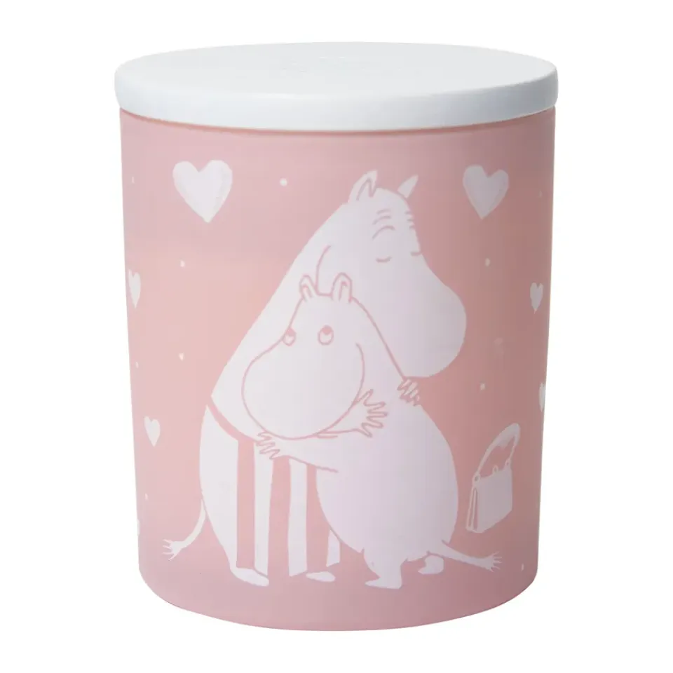 New Pluto Design Vela aromática Moomin 40 h, Moomin Love Rosa