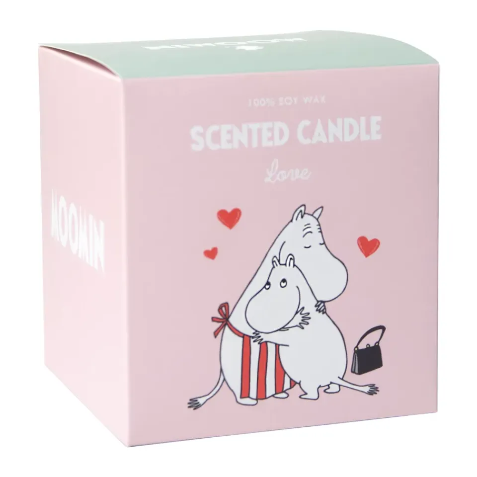 New Pluto Design Vela aromática Moomin 40 h, Moomin Love Rosa