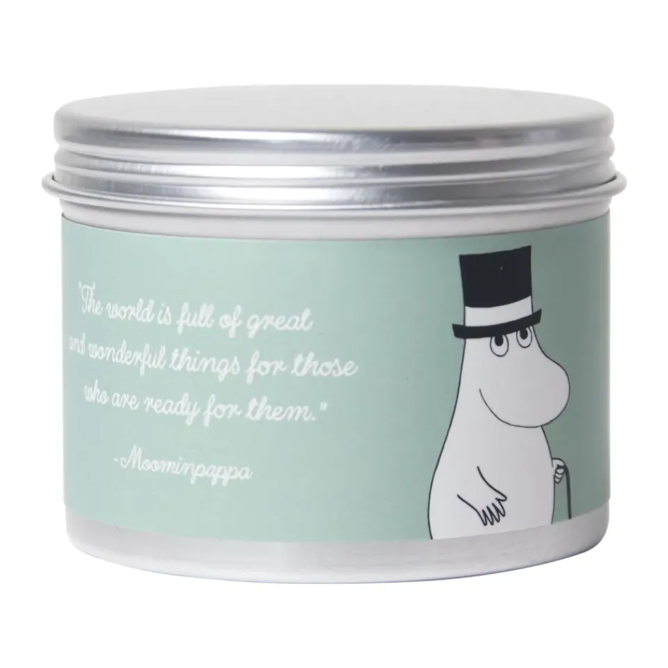 Online Pluto Design Vela aromática Moomin pequeña 20 h, Papá Moomin Verde