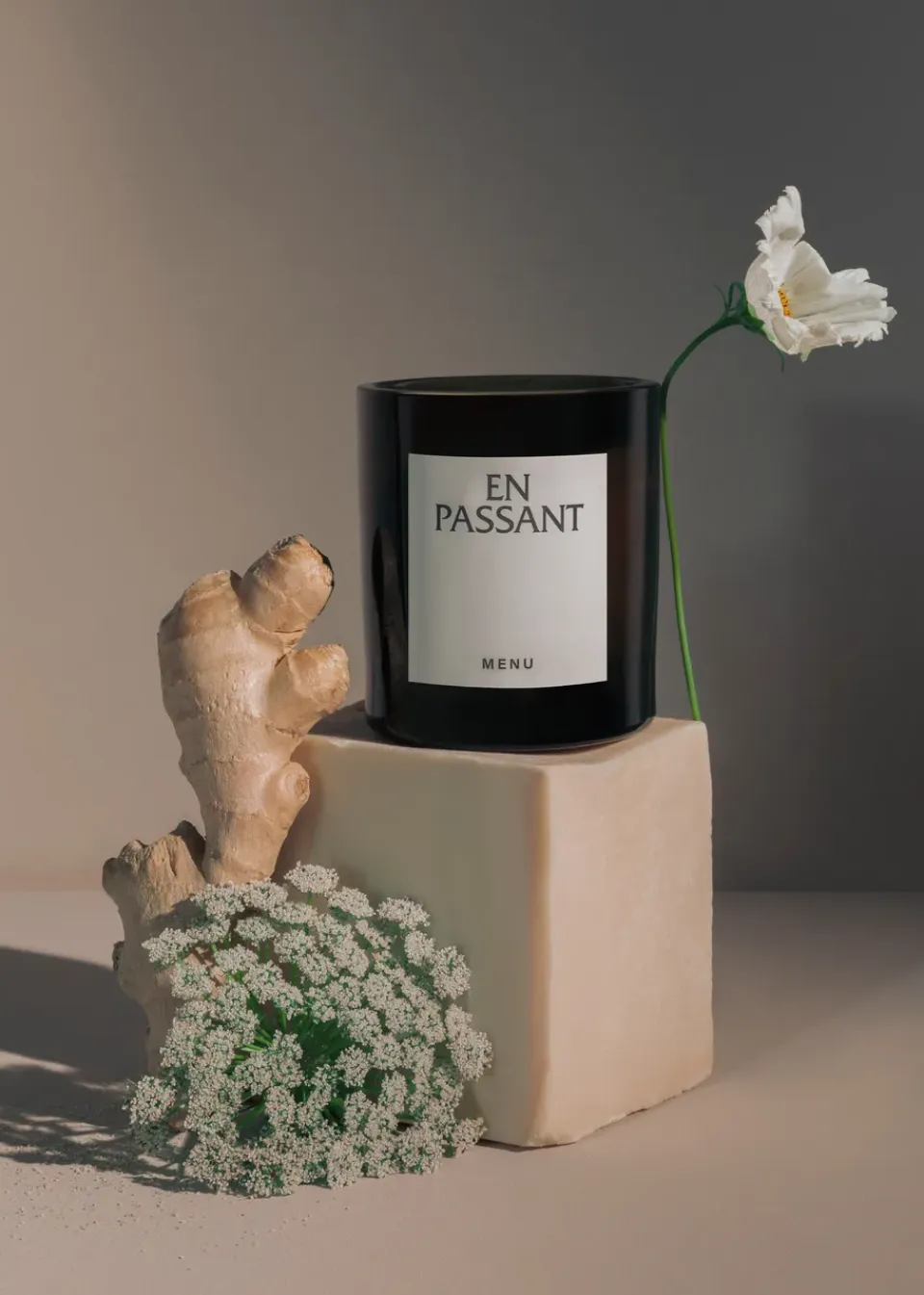 Hot Audo Copenhagen Vela aromática Olfacte En Passant, 79 g GrisVerdeMarrón