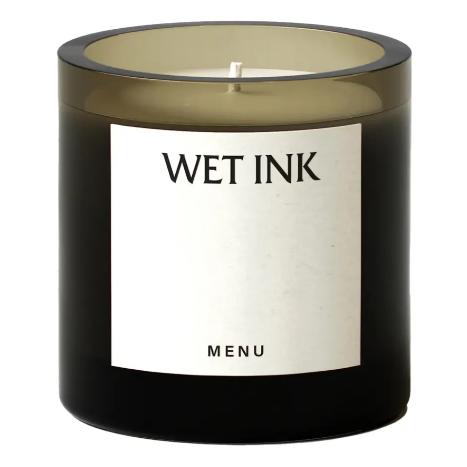 Hot Audo Copenhagen Vela aromática Olfacte Wet Ink, 79 g GrisVerdeMarrón