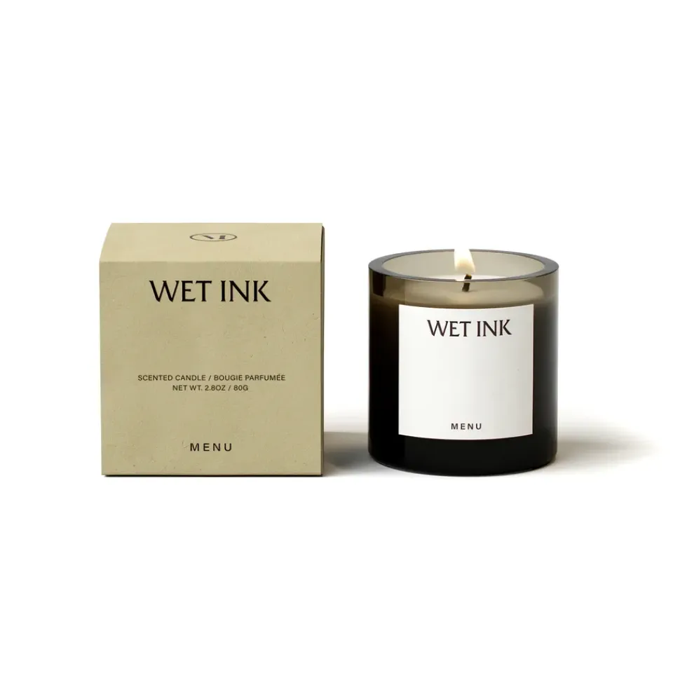 Hot Audo Copenhagen Vela aromática Olfacte Wet Ink, 79 g GrisVerdeMarrón