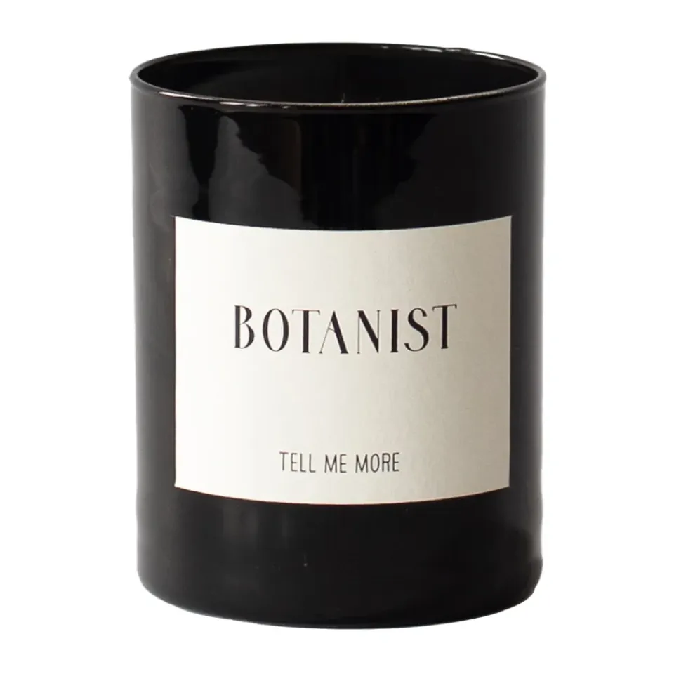 Discount Tell Me More Vela aromática 48 h, Botanist NegroBlanco